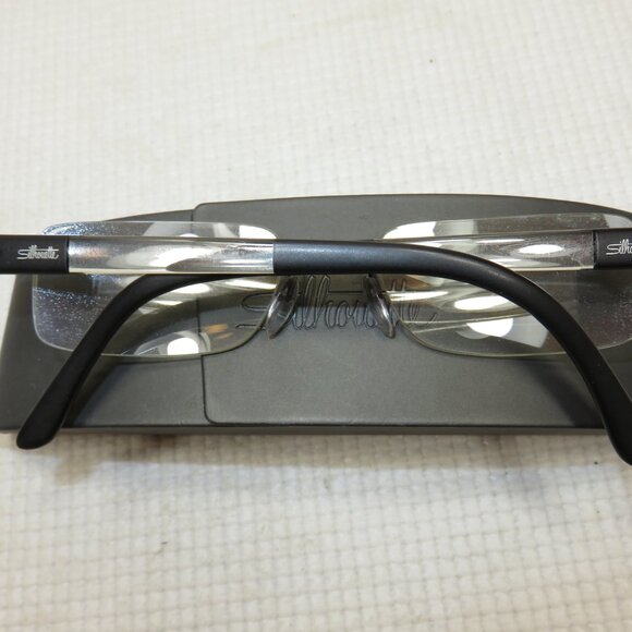 Silhouette 7731 Titanium Eyeglasses rimless 6053 Black size 49-21-140 Frame Only - Picture 3 of 13